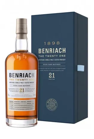Benriach - The Twenty One - 21YO Speyside Single Malt - Bourbon/Sherry/Virgin Oak/Red Wine Casks