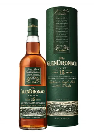 GlenDronach “Revival” 15 Years Old Highland Single Malt Scotch Whisky, Highland Region