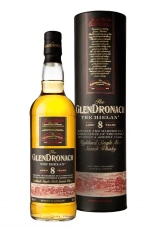 GlenDronach “The Hielan” 8 Years Old, Highland Single Malt Scotch Whisky, Highland Region