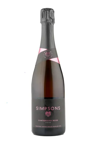 Simpson’ Wine Estate Canterbury Sparkling Rosé Brut, Kent, England  Simpson’ Wine Estate Canterbury Sparkling Rosé Brut, Kent, England