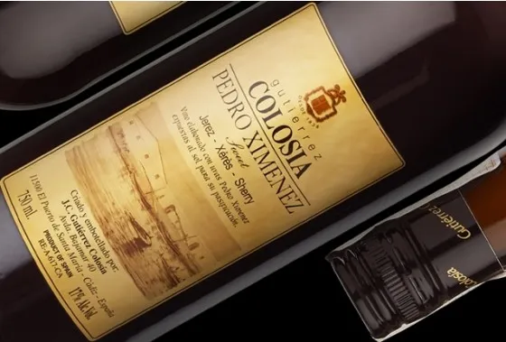 Bodegas Gutiérrez Colosías Pedro Ximénez Sherry, DO Jerez, Andalusien, Spanien