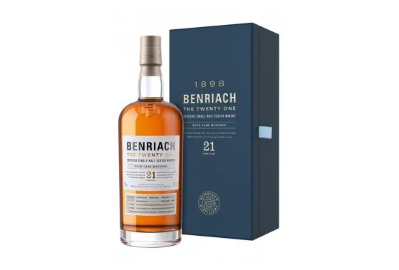 Benriach - The Twenty One - 21YO Speyside Single Malt - Bourbon/Sherry/Virgin Oak/Red Wine Casks